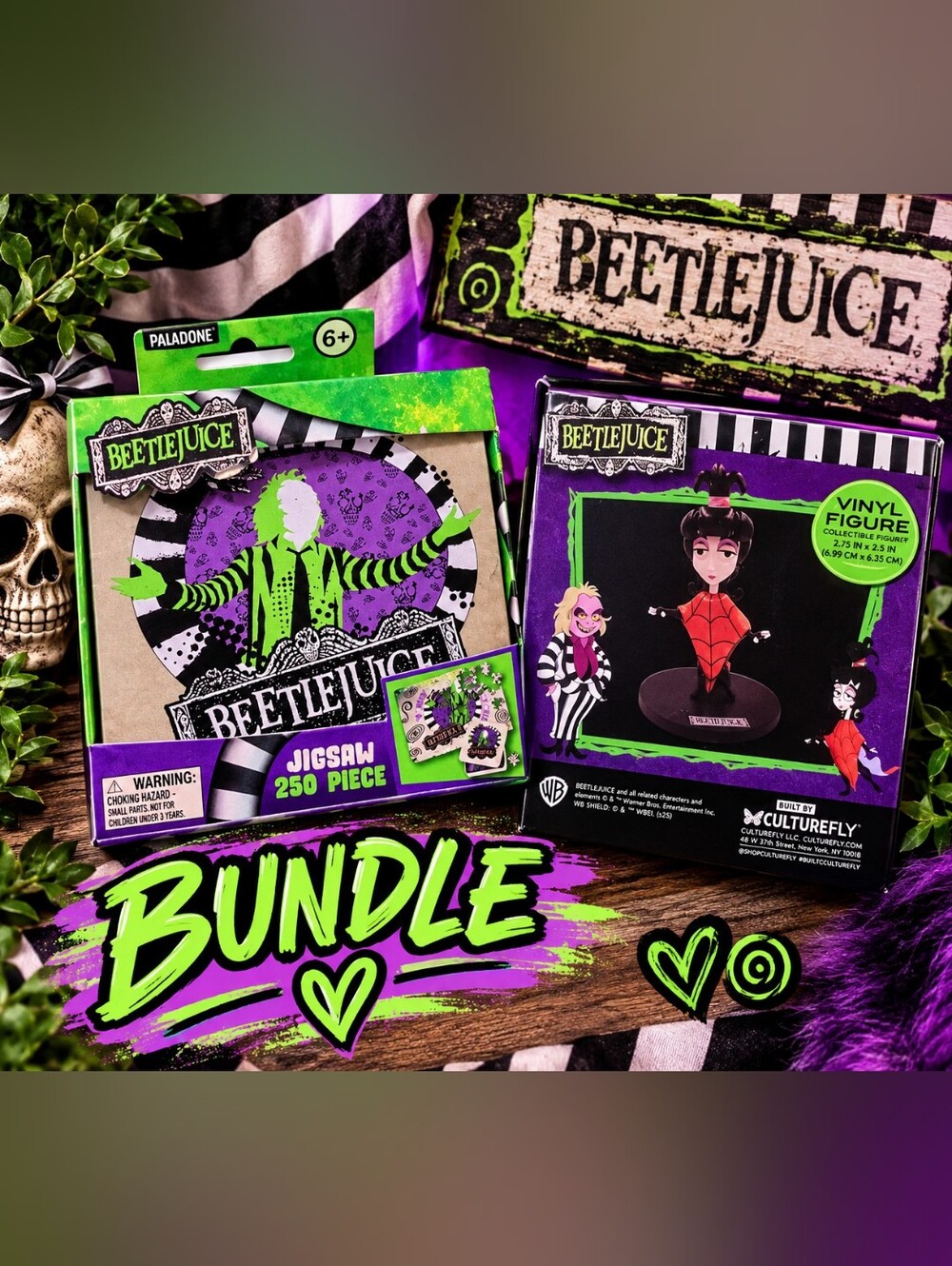 Beetlejuice Jigsaw & Figurine Bundle
